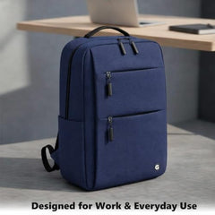 GadgetBite Graphite 20L Laptop Backpack with 15.6" Laptop Compartment, USB Charging Port, Organiser Pockets and Bottle Holder. Ideal for Office, College and Travel - Charcoal Grey