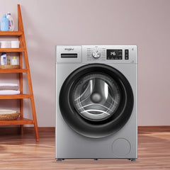 Whirlpool Smart Choice 9 Kg Steam Wash Technology 5 Star Inverter Front Load Fully Automatic Washing Machine with In-Built Heater (SUPREME CARE 9014-E, Midnight Grey, 100+ Tough Stains, 1400 RPM)