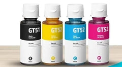 Printer Ink Refill Dye Ink for HP GT53 GT52 Compatible for HP Ink Tank 115, 310, 315, 319, 410, 415, 416, 419, 455, 500, 515, 530, 615, GT 5810, GT 5811, GT 5820 (GT51 ST+BK)