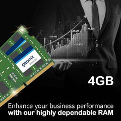 Geonix 4GB DDR4 Laptop RAM 2400 Mhz, 5 Years Warranty