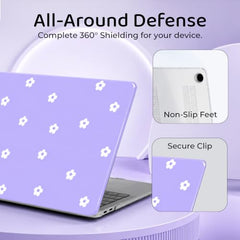 MOCA Case Compatible for New Apple MacBook Air 13 inch 2026 2025 2024 2022, M5 A3449 M4 A3240 M3 A3113 M2 A2681 Touch ID, Mac Air 13.6" Laptop Protective Plastic Hard Shell Cover (Crystal Clear)