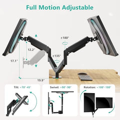 WALI Single Monitor Arm for 13-34 inch Screens (GSMP001N), Black