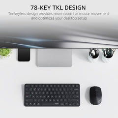 Rapoo 9010M Multi Device Wireless & Bluetooth Keyboard & Mouse Combo, White