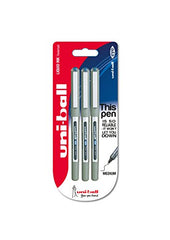 uni-ball Eye UB157 0.7 mm Roller Ball Pens, Black Ink, Pack of 3