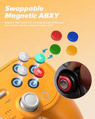 8bitdo Pro 3 Bluetooth Controller with TMR Joysticks, Interchangeable ABXY Buttons, Pro Backbuttons, Charging Station, Hall Effect Triggers for Switch/Switch 2, Windows, Apple, SteamOS, Android
