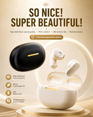 TWS G12 Bluetooth 5.4 Wireless Earbuds with ENC Noise Cancellation, Deep Bass Stereo Sound, HD Calling Mic, Touch Control, 50H Playtime, USB-C Fast Charging Case, Low Latency TWS Earphones