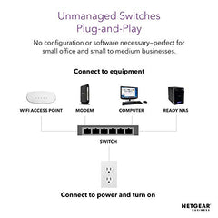 NETGEAR 16-Port Gigabit Ethernet Unmanaged PoE Switch (GS116LP) - with 16 x PoE+ @ 76W Upgradeable, Desktop/Rackmount, and ProSAFE Limited Lifetime Protection