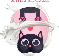 ZORBES® Mouse Pad with Wrist Support, Funny Cat Ergonomic Mouse Pad | I'm Fine Motivational Memo Design, Soft Gel Rest, Non-Slip Mouse Mat for Office Home