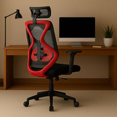 Oakcraft Hurricane Premium Ergonomic Office Chair | Dynamic 2D Lumbar Support | High-Back Executive Chair for Office, Home & Workstation