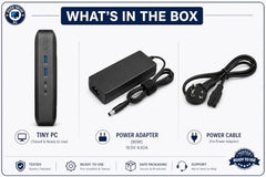 YaariTech Tiny Desktop PC Thin Client 𝗔𝗠𝗗 GX-212JC / 4GB RAM / 128GB SSD/Win 10 IoT Enterprise/MS Office