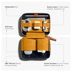 DailyObjects Polyester Monkey Shoulder X Do Vault Tech Organizer - Medium, Casual, Orange