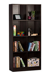 DeckUp Meritus-L 3-Shelf Engineered Wood Book Shelf and Display Unit (Walnut, Matte Finish)