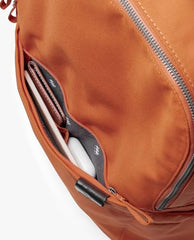 DailyObjects Monkey Shoulder Bag (19L) for Everyday Use| 100% Recycled | Travel/Office Bag | Backpack With Padded Compartment for Upto 14" | Adjustable Straps & Zipper closure - Orange
