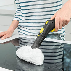 KARCHER SC 2 EasyFix Steam Cleaner, 1500W, 3.2 Bar Pressure, 1200L Steam/L Water, Chemical Free Cleaning, Removes 99.99% Viruses & Bacteria, EasyFix Floor Kit, Ideal for Home Use, German Tech, White