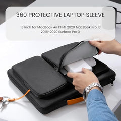 MOCA 360 Protective Laptop Sleeve 13.3 14 Inch for MacBook Pro 14 M1 Pro M1 Max 2021 A2442 Surface Laptop Studio Surface Book 3 2 ASUS VivoBook ZenBook Slim Case (13.3-14 Inch,Black)