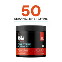 AS-IT-IS One Creatine Monohydrate - 100g Unflavoured I Micronised