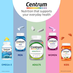 Centrum Adults 50+ Multivitamin Tablet for Men & Women|With 23 Vital Nutrients including Zinc,Magnesium, Vitamin B,C,D, Calcium for Energy, Strong Joints, Immunity and Heart Health|Veg - 50 tablets