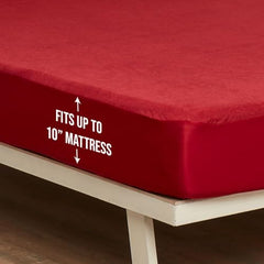 Wakefit 100% Waterproof Premium Terry Cotton Mattress Protector, King - 78x72 inch | Breathable and Hypoallergenic Ultra Soft Fitted Bed Protector, Grey | Fits Mattress Upto 10 inches
