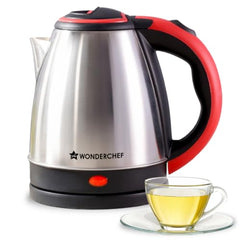 Wonderchef Acura Stainless-steel Electric Kettle | 1.5 L | Auto Shut-off | 360 Degree Swivel Base | Thermostat Control | Power Indicator | 1-year Warranty