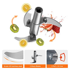 Artikel Manual Chopper & Blender with Storage Lid | Chops Vegetables, Nuts & Fruits | Blends Flour | Egg Beater | Meat Mincer | Large - 900 ml + Vegetable Peeler (Combo Pack)