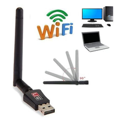 MLD 300Mbps USB WiFi Adapter, Wireless LAN Network Card Adapter Stick USB 2.0 Dongle for Desktop Laptop PC Windows 10 8 7 XP MAC OS MWA-101 (Plug-and-Play for Windows 10) -4Pcs