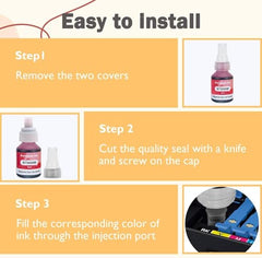 CANOFF BTD6000BK Refill Ink Compatible for Brother DCP-T300 T310W T500W T520W T220 T700W T420W T425W T426W T428W T720DW T725DW T820DW T810W Printers (100ml Black Bottle (Pack of 5))