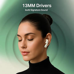 boAt Airdopes 313, 13mm Drivers, Glide Shell, 75H Battery, 4Mics ENx Tech, Stream Ad Free Music via App Support, Bluetooth Earbuds, TWS Ear Buds Wireless Earphones with mic (Carbon Black)