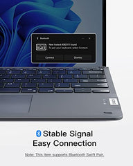 Inateck Surface Pro 11 Keyboard, Surface Pro Keyboard Compatible with Surface Pro 11/10/9/8/X, 7-Color Backlit, Slim Design, Quiet Typing, Touchpad Support, KB05111