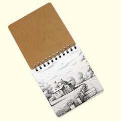 PaperO Mini Sketchbook Pack of 2, Dreams | 15 x 15 cm, Spiral Bound, 40 Sheets Each, For Artists, Students & Doodling