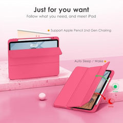 ProElite Case for iPad Air 11 Inch M4/M3/M2 2026/2025/2024, iPad Air 10.9 inch 5th/4th Gen & iPad Pro 11 inch 4th/3rd Gen 2022 case Cover, Transparent Smart Flip Cover with Pencil Holder, Lavender