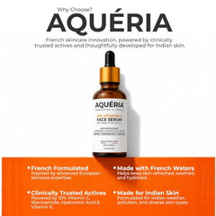 Aqueria Oil Control 3% Niacinamide French Face Serum for Oily & combination Skin with 2% BHA | Oil Free & Non Comedogenic Mattifying Anti Acne Serum | Fades Acne Marks & Reduces Dark Spots | Reduces Blackheads, Excess Oil & Bumpy Texture | Lightweight &…