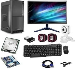TECH- Assemblers Desktop Computer | Intel Core i5-2400 Processor | 4GB RAM | 500GB HDD | 18.5 Inch LED Monitor | USB WiFi Adapter Included | Keyboard & Mouse | Windows 10 Pro | Office & Home Use