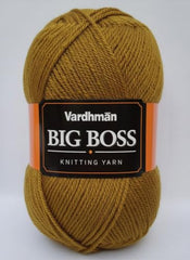Vardhman BigBoss Knitting Yarn – 200g Ball, 575m, 84% Acrylic + 16% Nylon, 3-Ply DK Weight, Soft & Durable Wool for Knitting, Craft, babywear, blanket, winter wear; threads for crochet hook needle - Boss-15 - Cream