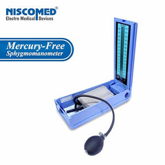 NISCOMED PW-216 Digital Mercury BP Apparatus (Mercury-Free) for Doctor & Clinic Use | Manual Blood Pressure Monitor with Vertical LCD Scale | Accurate & Durable