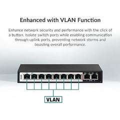 D-LINK DES-F1010P-E PoE Switch