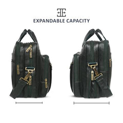 Zipline Laptop bags for men office use | Synthetic Leather laptop bag for Man women, 15.6" compatible Laptop, Macbook, Macbook Pro Messenger Bags for Men & Women (1-Brown Bag)