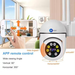 Maizic Smarthome Pack of 2 WiFi Mini PTZ Cameras 3MP | Dual Indoor/Outdoor Security Set, 360 Degree Pan-Tilt Zoom, Color Night Vision, Two-Way Audio, AI Motion Alerts, Multi-User Live View