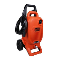 BLACK+DECKER BEPW1600 1300W 1600 PSI 110 Bar Pressure Washer for Car, Bike, Home & Garden Cleaning Use with Multiple Accessories Included, 1 Year Warranty, Orange & Black