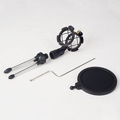 Syga Mic Plug & Play with Tripod Stand & Pop Filter for iMac PC Laptop Desktop Windows Computer