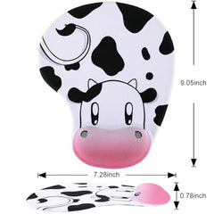 ZORBES® Mouse Pad with Wrist Support, Funny Cat Ergonomic Mouse Pad | I'm Fine Motivational Memo Design, Soft Gel Rest, Non-Slip Mouse Mat for Office Home