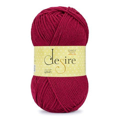 Ganga Acrowool Desire 100% Acrylic Aran Weight Yarn (Pack of 1 ball - 100g) – approx. 200mtr Premium Knitting & Crochet Yarn for Winter Sweaters, Scarves, Blankets | Medium Weight 4, UK 5 (5.5mm) Needle & UK 3 (6.5mm) Hook | Hypoallergenic, Hand Wash…
