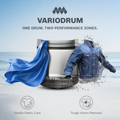 Bosch 7 kg 5 Star Fully Automatic Top Load Washing Machine,PowerWave Wash,Inbuilt Dual Lint Filter, Stainless Steel VarioDrum with 5 fin Pulsator, Water Save, Flex Drain, Dark Grey (WOE70AH0IN)
