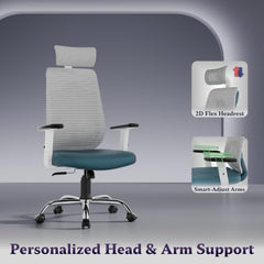 Furnivo Titan Ergonomic Office Chair for Home & Office | Adjustable Armrests | 120 Recline | Lumbar Support | Thick Cushioned Seat | Heavy-Duty Base | 3 Years Warranty (Eco Black Red)