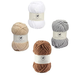 NESTNHAVEN , Plush & Cuddly Sets 2.0 , Chenille Yarn Supersoft Hand Knitting Wool Ball, set of 4 , 400 grams (1 Ball/100 Gram Each) Suitable for Craft, Babywear, Toys , Baby Blankets , 5 Bulky, Shades - NNHS 2.0 (Set 26 baby Pink , lilac , hot pink…