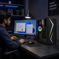 Desktop PC | Core i7 4th Gen | 16GB RAM | 512GB SSD | 5G WiFi 6 + Bluetooth 5.4 | HD Graphics 4600| HDMI/VGA/USB 3.0 | Windows 11 Pro & Office 2021 Installed | 2-Year On-Site Warranty