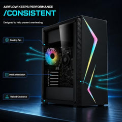 Desktop PC | Core i7 4th Gen | 16GB RAM | 512GB SSD | 5G WiFi 6 + Bluetooth 5.4 | HD Graphics 4600| HDMI/VGA/USB 3.0 | Windows 11 Pro & Office 2021 Installed | 2-Year On-Site Warranty