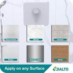 JIALTO Adhesive Hooks, Heavy Duty 5 kg Wall Hooks, Nail-Free Reusable Stainless Steel Sticky Hangers for Multipurpose Kitchen, Bathroom & Home (10 Pcs)