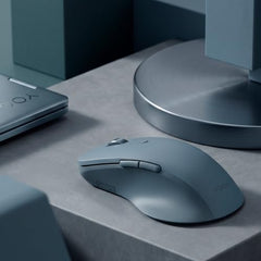 Lenovo WL310 Bluetooth Silent Mouse, Bluetooth 5.0, Upto 3million Button clicks, 1600 DPI, 6 Buttons (Left Click, Right Click, Scroll Click, DPI, 2 x Side Buttons), DPI LED Indicator, Grey