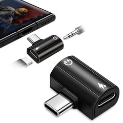 Verilux® 2 in 1 USB-C to 3.5 mm Audio & PD 60W Charging Adapter