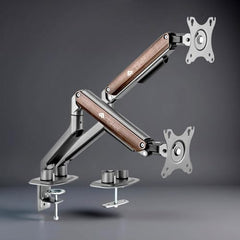 ARTIKEL Monitor Desk Mount Adjustable Spring Assisted Monitor Arm VESA Mount with C Clamp Grommet Mounting Base Computer Monitor Stand (Curve, Single.)